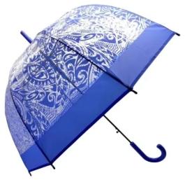 Парасолька Mic C74879 Blue поглиблений купол, d=80 см, довжина: 81 см, 8 спиць, тростина