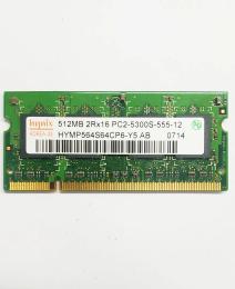 Hynix HYMP564S64CP6-Y5 SO-DIMM DDR2 512MB PC2-5300 667MHz AB (Оригінал з розбору) (Відновлений)