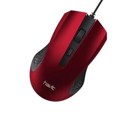 Мишка Havit HV-MS752 Black Red Optical, USB, 800/1200 dpi