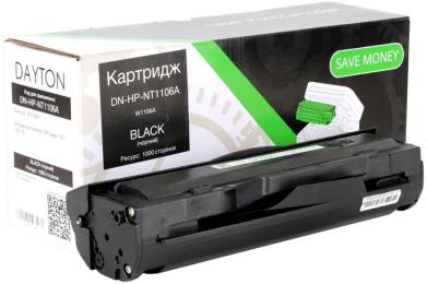 Картридж для принтера DAYTON DN-HP-NT1106A Black для HP 106A (W1106A), Laser 107/135/137, 1000 стор