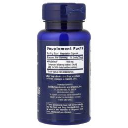 Вітаміни та мінерали Life Extension Чорниця екстракт, 100 мг, Bilberry Extract, 90 вегетаріанських кап (LEX-18739)