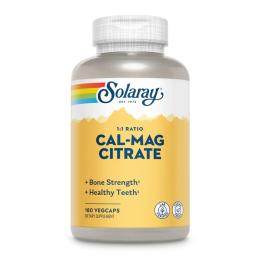 Вітаміни та мінерали Solaray Cal-Mag Citrate - 180 veg caps