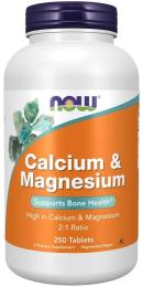 Вітаміни та мінерали Now Foods Calcium Magnesium - 250 tabs