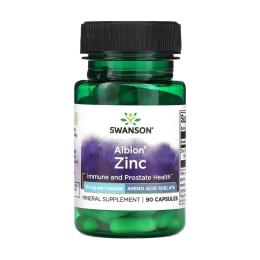 Вітаміни та мінерали Swanson Albion Zinc 30 mg - 90 cap