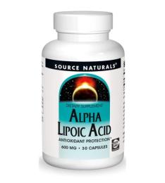 Вітаміни та мінерали Source Naturals Alpha Lipoic Acid 600mg - 30 caps