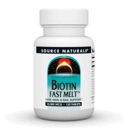 Вітаміни та мінерали Source Naturals Biotin Fast Melt 10000 mcg - 120 tabs