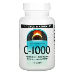 Вітаміни та мінерали Source Naturals C-1000 1000 mg - 100 tabs