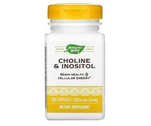 Вітаміни та мінерали Natures Way Choline &amp; Inositol - 100 caps (2022-10-1076)