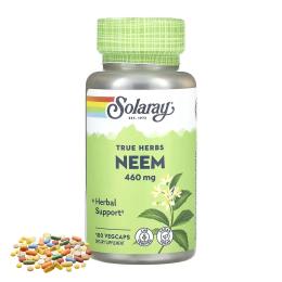 Натуральна добавка і екстракт Solaray Neem Leaf 460mg - 100 vcaps (2023-10-6724)