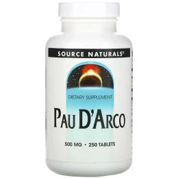 Натуральна добавка і екстракт Source Naturals Pau DArco 500mg - 250 tabs (2023-10-5283)