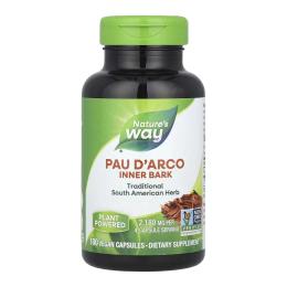 Натуральна добавка і екстракт Natures Way Pau DArco Inner Bark - 180 vcaps (2022-10-1097)