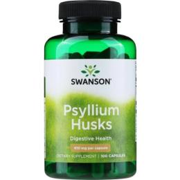 Натуральна добавка і екстракт Swanson Psyllium Husks 610mg - 100 caps (2023-10-4071)