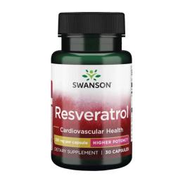 Натуральна добавка і екстракт Swanson Resveratrol 250mg - 30 caps (2022-09-0221)