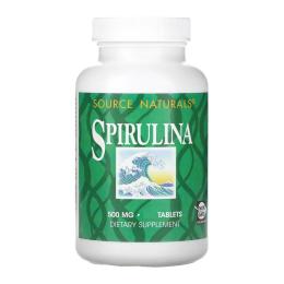 Натуральна добавка і екстракт Source Naturals Spirulina 500mg - 100 tabs (2023-10-4613)