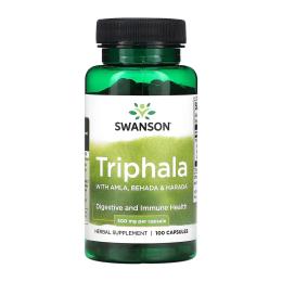 Натуральна добавка і екстракт Swanson Triphala 500 mg - 100 caps (100-56-0549604-20)