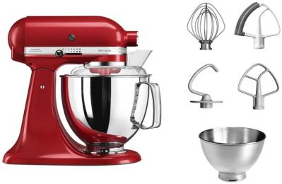 Кухонна машина KitchenAid Artisan 5KSM175PSEER Red з відкидним блоком, 4.8 л, планетарний