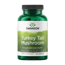 Натуральна добавка і екстракт Swanson Turkey Tail Mushroom 500mg - 120 caps (2023-10-2310)