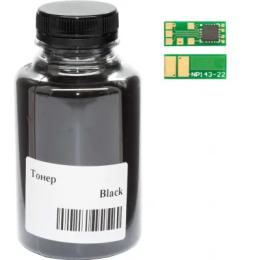 Принтерний тонер WWM HP CLJ Pro M252/M452/M552/M553/MFP M176/M177/M277/ Black + чіп, 45 г (045-CF400A-201Bk)