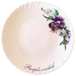 Тарілка Vittora V-190PO Фіолетова орхідея Wave 19 см