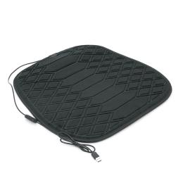 Килимок-підстилка з підігрівом для автокрісла Voltronic MAT-USB-46x46-B Black від USB, 5V, 46x46см
