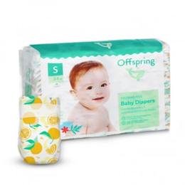 Підгузки Offspring розмір S, 3-6 кг, 48 шт, Апельсин