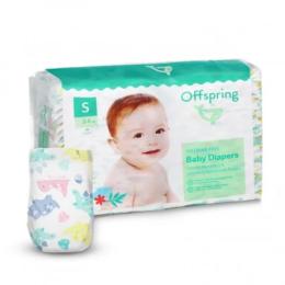 Підгузки Offspring розмір S, 3-6 кг, 48 шт, Діноленд