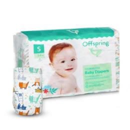 Підгузки Offspring розмір S, 3-6 кг, 48 шт, Котики