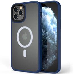 Чохол-накладка EpiK Metal Buttons with MagSafe для Apple iPhone 12 Pro/12 Blue