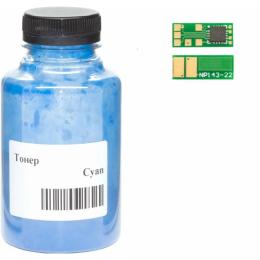 Принтерний тонер WWM HP CLJ Pro M252/M452/M552/M553/MFP M176/M177/M277/ Cyan 45 г (045-CF401A-201C)