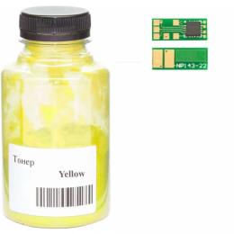 Принтерний тонер WWM HP CLJ Pro M252/M452/M552/M553/MFP M176/M177/M277/ Yellow + чіп, 45 г (045-CF403A-201M)