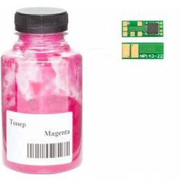 Принтерний тонер WWM HP CLJ Pro M252/M452/M552/M553/MFP M176/M177/M277/ Magenta + чіп, 45 г (045-CF403A-201M)