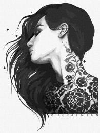 Картина за номерами Ідейка KHO4952 Я-українка 30х40см