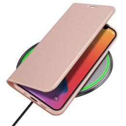 Чохол-книжка Dux Ducis Card для Apple iPhone 14 Rose Gold з кишенею для візиток