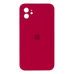 Чохол-накладка EpiK Silicone Case Square Full Camera Protective (AA) для iPhone 11 Rose Red
