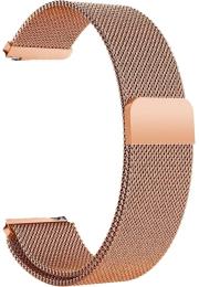 Ремінець для смарт-годинника BeCover Milanese Style для Nokia (20mm)/Withings Steel/Ste Rose Gold