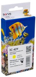 Картридж для принтера BARVA Canon CLI-42Y (6387B001) 900sh Yellow (IC-42Y)
