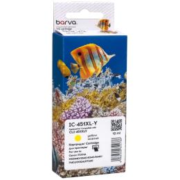 Картридж для принтера BARVA Canon CLI-451Y XL (6475B001) Yellow 685 ст (IC-451XL-Y)
