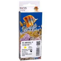 Картридж для принтера BARVA Canon CLI-481Y XXL (1992C001AA) Yellow 824 ст (IC-481XXL-Y)