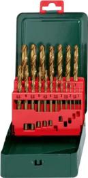 Набір свердел і зубил METABO Promotion HSS-TIN 1-10 мм (627156000) 19 шт.