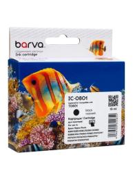 Картридж для принтера BARVA Epson T0801 (C13T08014010/C13T08014011) Black 340 ст (IC-0801)