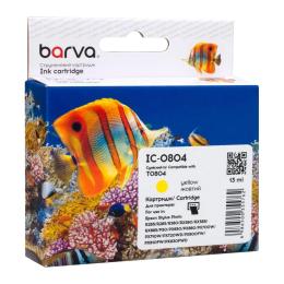 Картридж для принтера BARVA Epson T0804 (C13T08044010/C13T08044011) Yellow 620 ст (IC-0804)