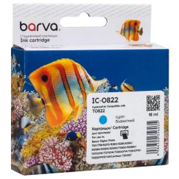 Картридж для принтера BARVA Epson T0812/T0822 XL (C13T11124A10/C13T11224A10) Cyan 900 ст (IC-0822)