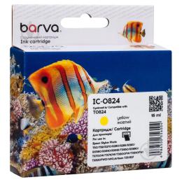 Картридж для принтера BARVA Epson T0814/T0824 XL (C13T11144A10/C13T11244A10) Yellow 460ст (IC-0824)