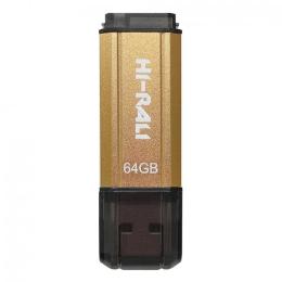 Флеш память Hi-Rali 64GB Stark Series Gold (HI-64GBSTGD)