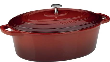 Гусятниця KELA Calido 11942 Red чавунна, з кришкою 33 см 6 л