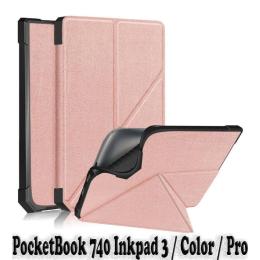 Чохол-книжка для електронної книги BeCover Ultra Slim Origami для PocketBook 740 Inkpad 3/C Rose Gold