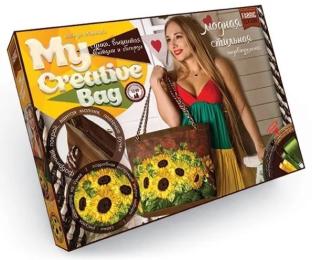 Набір для рукоділля Danko Toys MCB-01-03 вишивка стрічками та бісером Соняшники