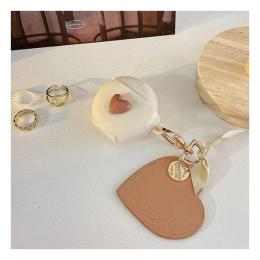 Чохол для навушників Infinity Glamour 3D Love Heart для Huawei Freebuds Pro Beige