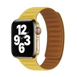 Ремінець для смарт-годинника Infinity Silicon Magnetic Apple Watch 38mm/40mm/41mm Yellow S/M