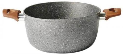 Каструля TVS Mineralia Eco Induction 24 см Gray з кришкою, 4,5 л